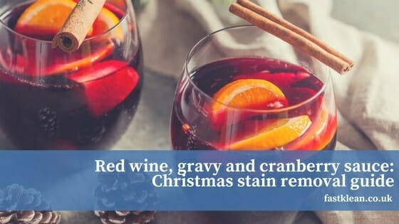 Red wine, gravy and cranberry sauce: Christmas stain removal guide